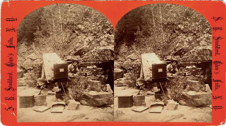 Photographer Seneca Ray Stoddard at Ausable Chasm