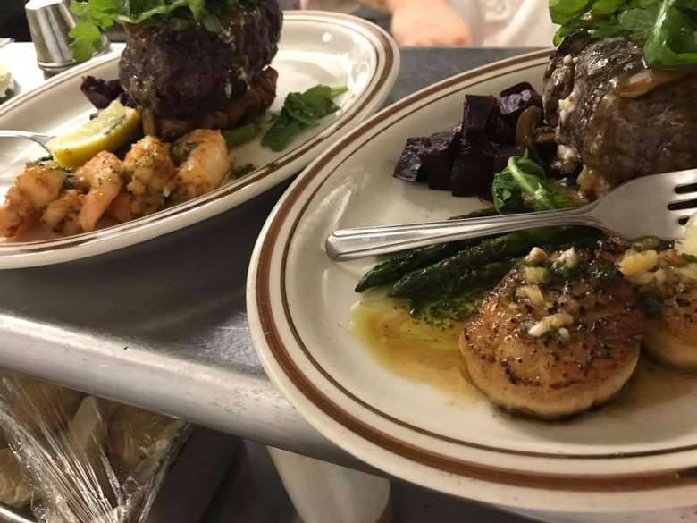 scallop dish on a plate