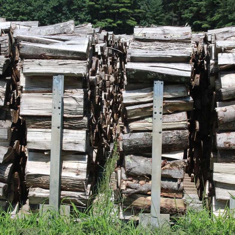 stacked firewood