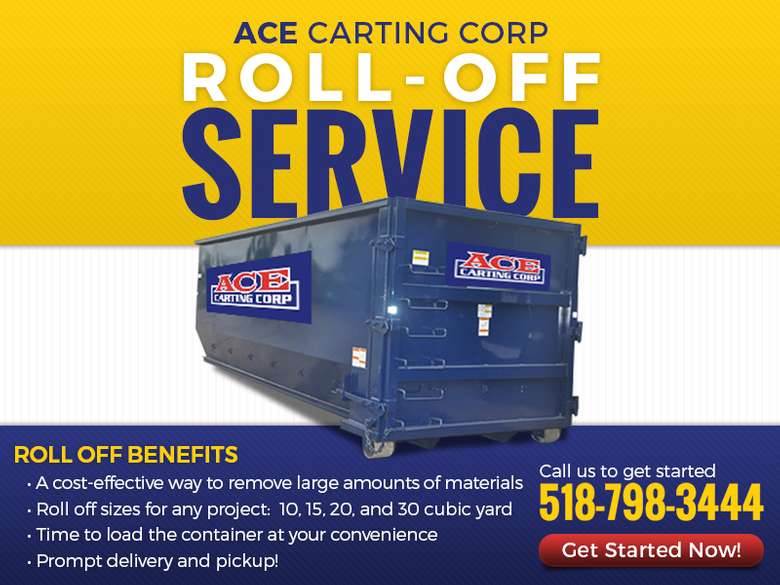 Ace Carting roll off service flyer