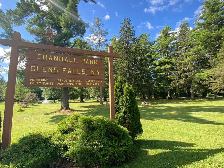 Crandall Park sign