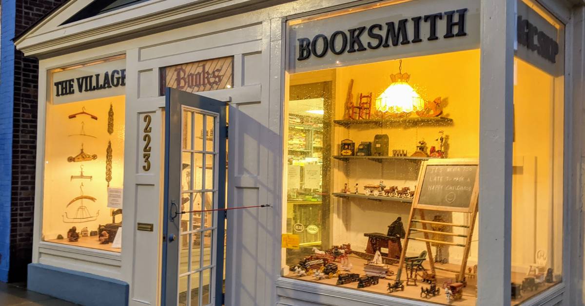 exterior of village booksmith