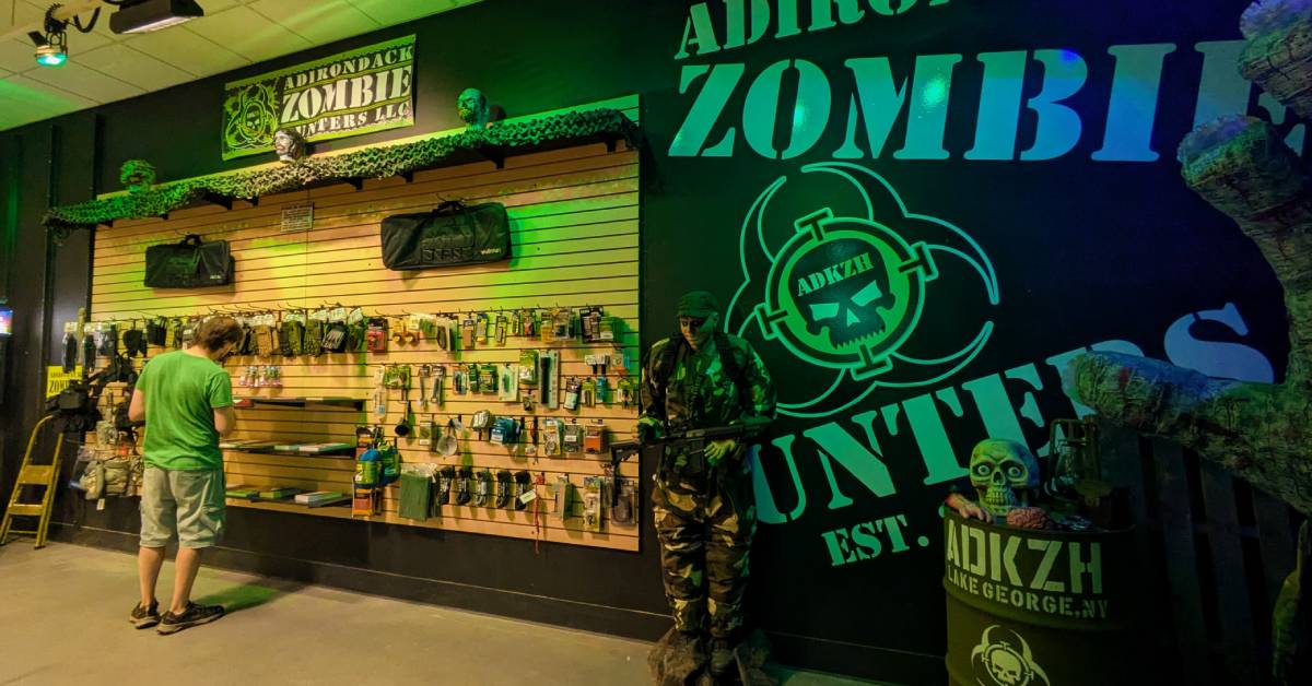 adirondack zombie hunters in aviation mall