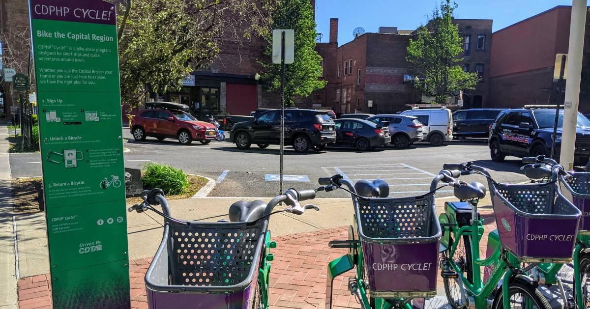 CDPHP bikes and sign