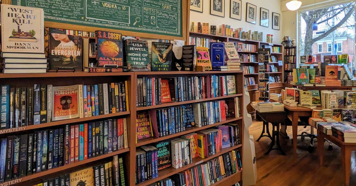 interior of battenkill books