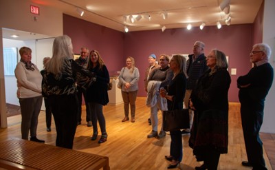 Vistors on a tour at The Hyde Collection