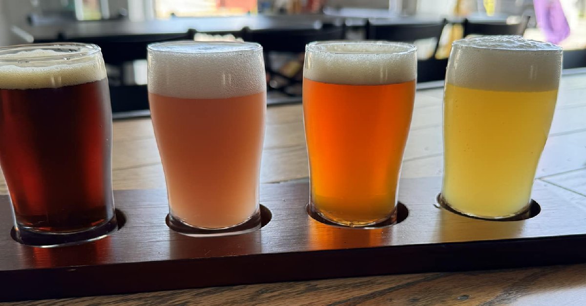 4 beers of different hues