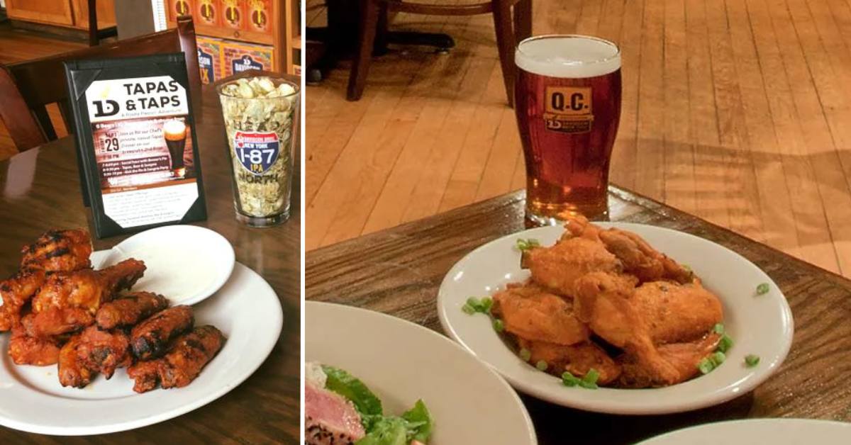 plates of chicken wings