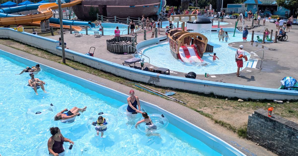 kids and families at great escape water park