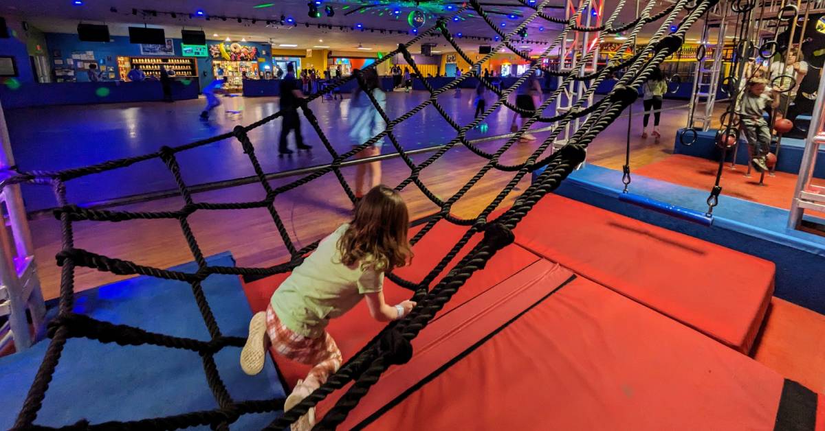 the fun spot ninja course and roller skating