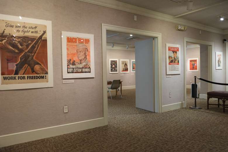 View of the 2020 WWII Home Front Posters exhibit