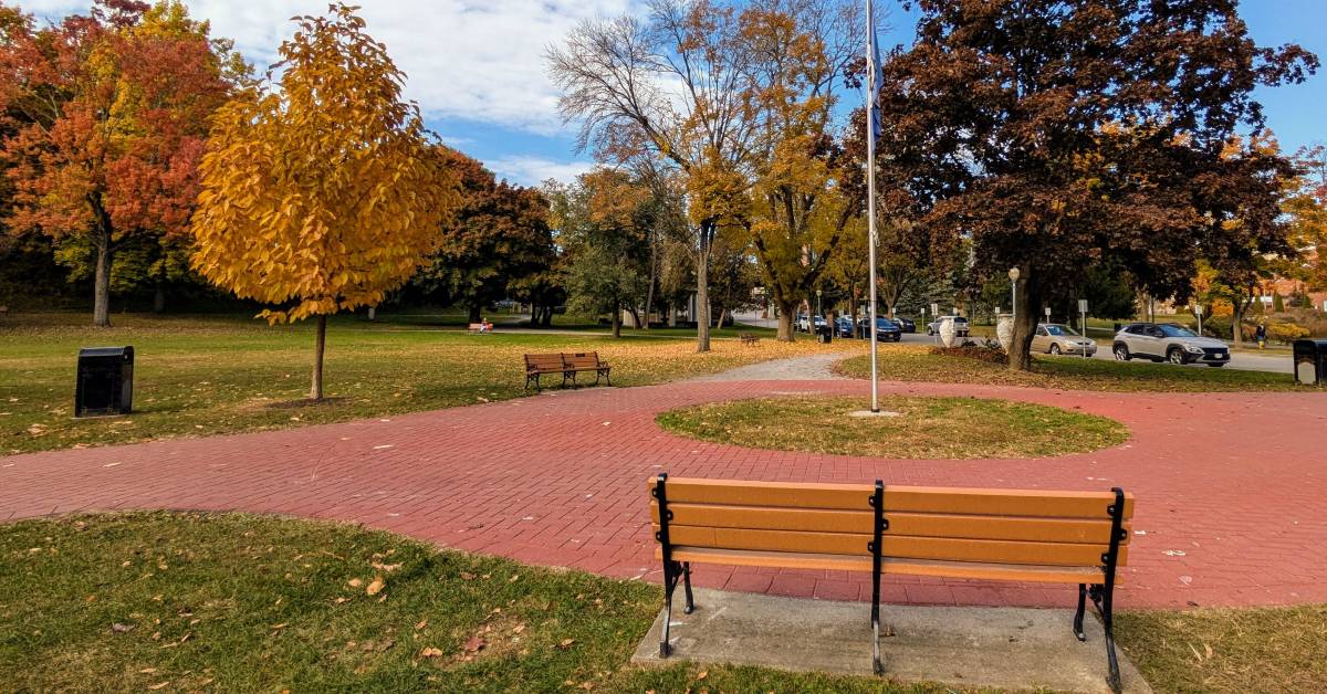 congress park in the fall