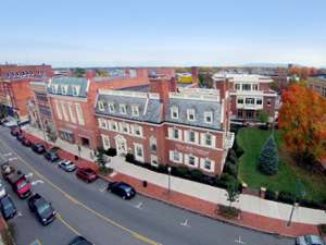 aerial view of glens falls national bank