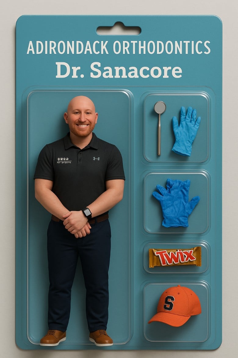 AI generated image of orthodontist as figurine