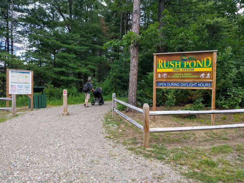 man going into preserve