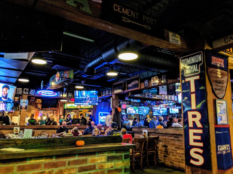 Grab a drink from the bar and cheer on your favorite team on one of 35+ TVs. interior of o'toole's