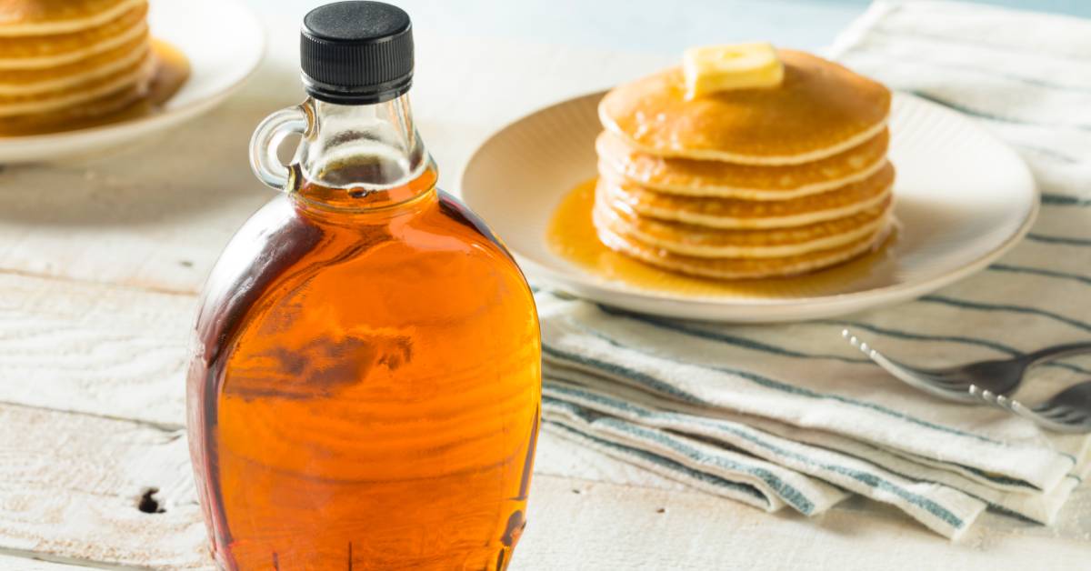 pancakes and maple syrup