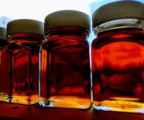 jars of maple syrup