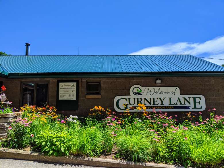 welcome sign on building