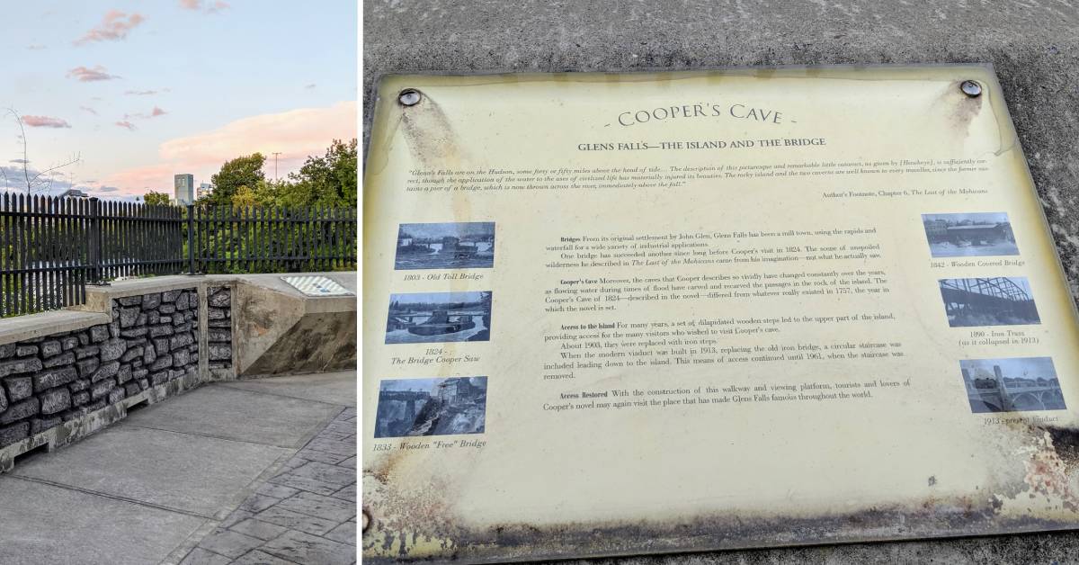 coopers cave and signage