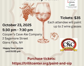 Read Between the Wines Paint & Sip Supporting Tri-County Literacy Center