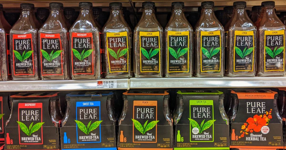 Pure Leaf Tea on the shelf