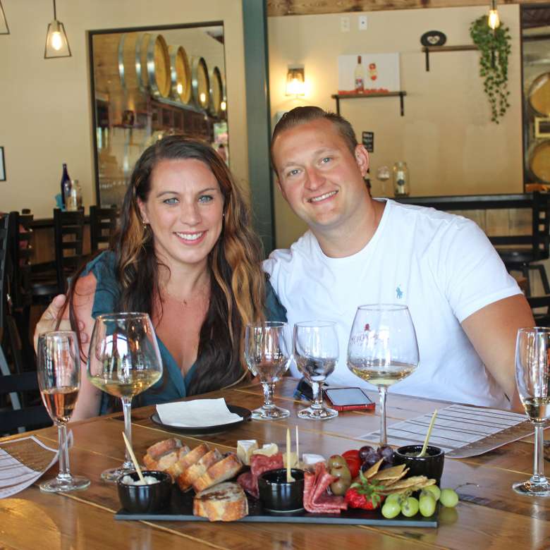 couple at winery