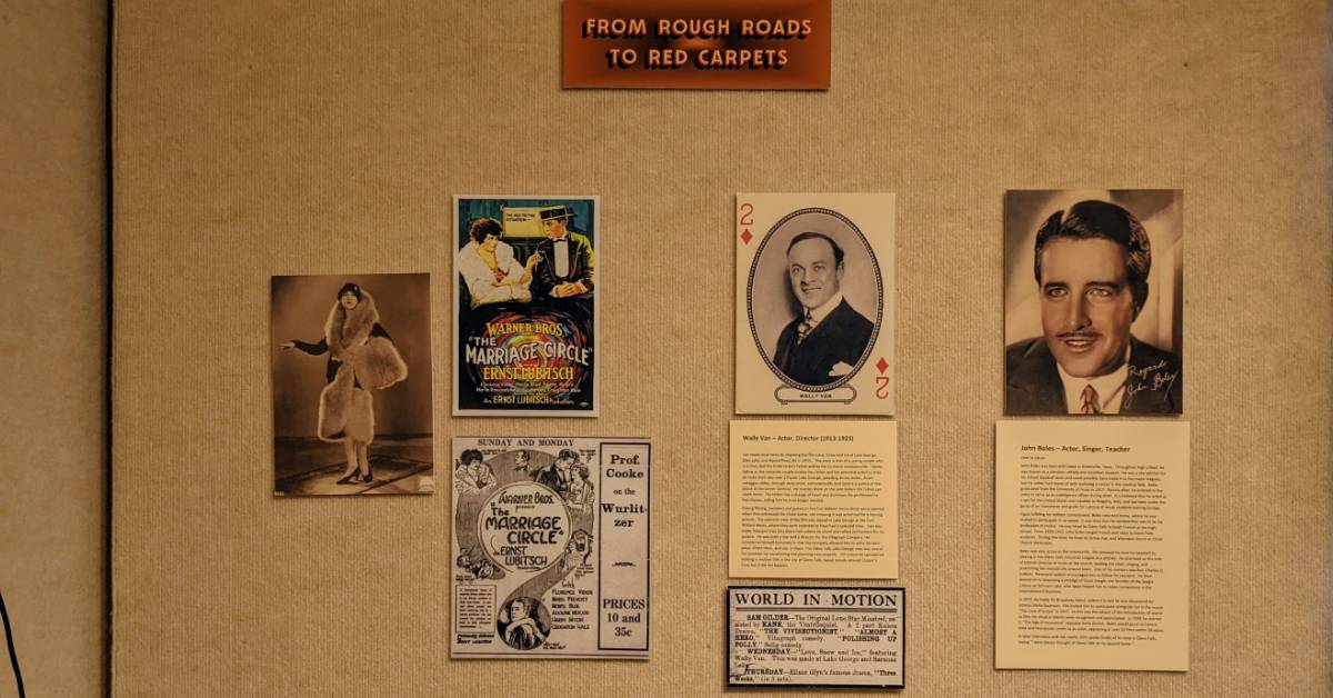 Rough Roads to Red Carpets museum display