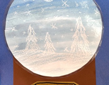 Magic Salt Snowflakes