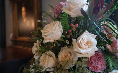 Floral arrangement at The Hyde Collection
