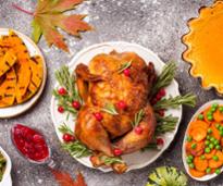 thanksgiving meal spread