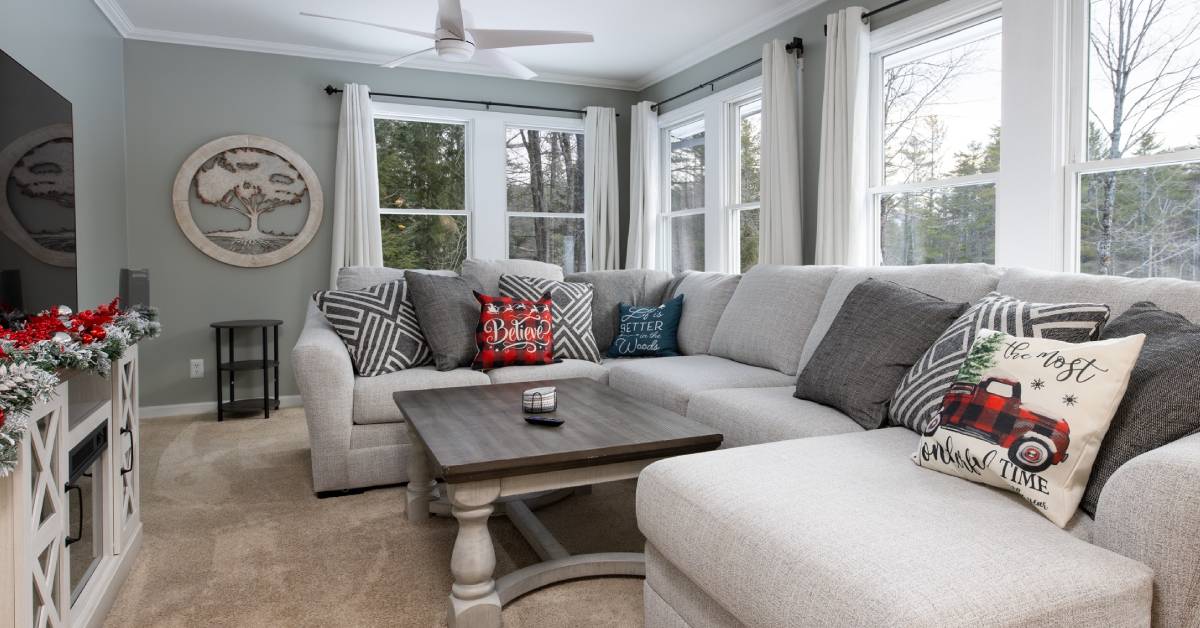 living room of vacation rental home